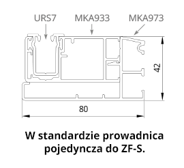 Prowadnice żaluzji fasadowych drutex