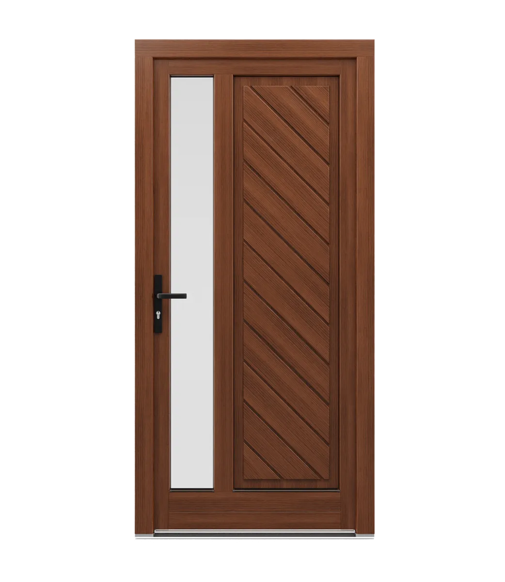 Spacers in wooden doors